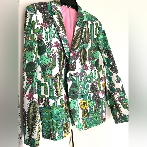 Mr Turk Desert Garden Cactus Mens Blazer Jacket New With Tags 38 - Picture 7 of 16